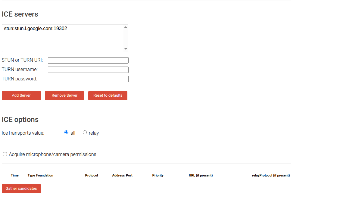 WebRTC (Real-Time Communication)